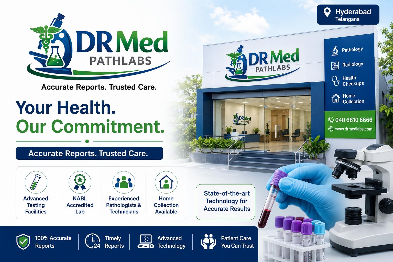 Modern diagnostic laboratory at Dr. Med Path Labs